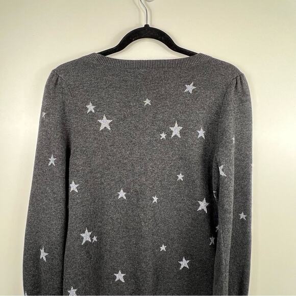 Ann Taylor Gray Star Pattern Sweater - Picture 6 of 10